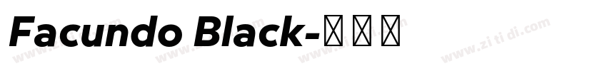 Facundo Black字体转换